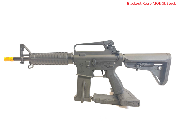 Maple Armouries Blackout Retro AEG (Aluminum Receiver +  Fixed Carry Handle)