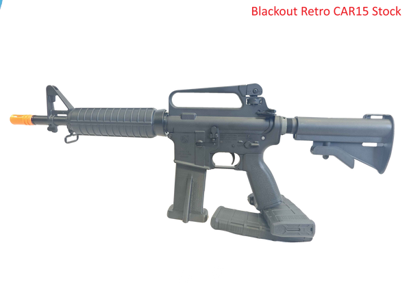 Maple Armouries Blackout Retro AEG (Aluminum Receiver +  Fixed Carry Handle)