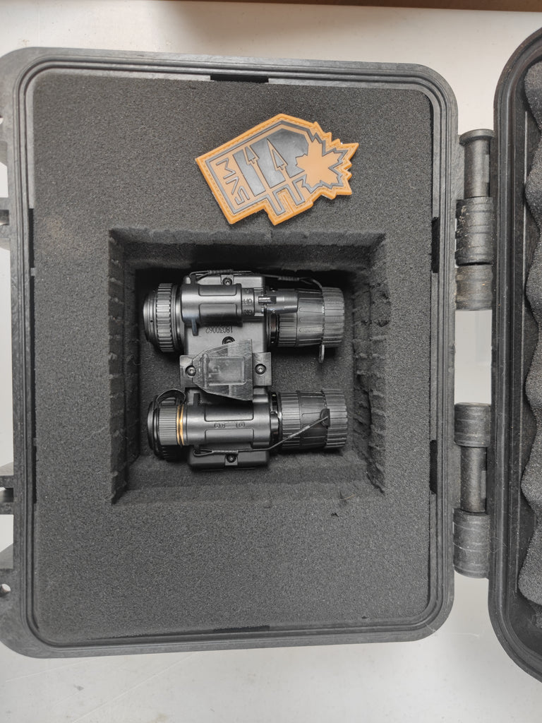 used night vision goggles ATN PS15 Gen 2+ Green Phosphor Binocular Night Vision (Used) – Maple Armouries